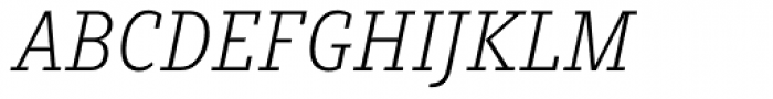 Muriza Light Italic Font UPPERCASE