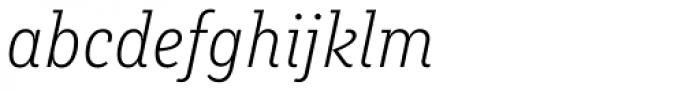 Muriza Light Italic Font LOWERCASE