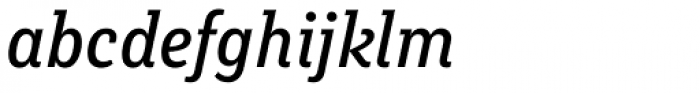 Muriza Medium Italic Font LOWERCASE