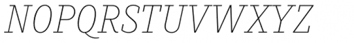 Muriza Thin Italic Font UPPERCASE