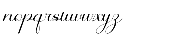 Musalina Font LOWERCASE