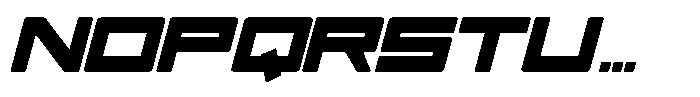 Musch Sports Italic Font LOWERCASE