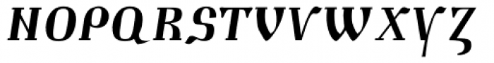 Muscovite Manuscript Italic Font UPPERCASE