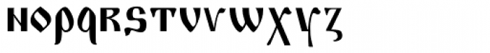 Muscovite Manuscript Font LOWERCASE