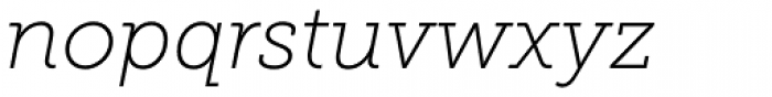 Museo Slab 100 Italic Font LOWERCASE