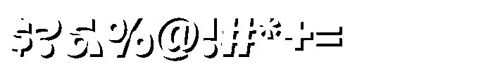Musha Shadow Font OTHER CHARS