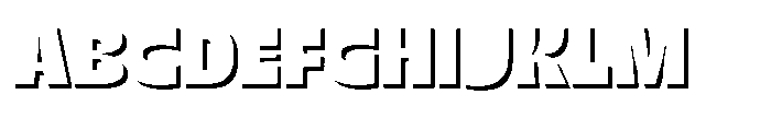 Musha Shadow Font UPPERCASE