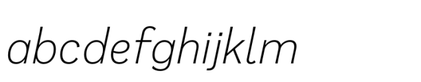 Mushin Extra Light Italic FONT