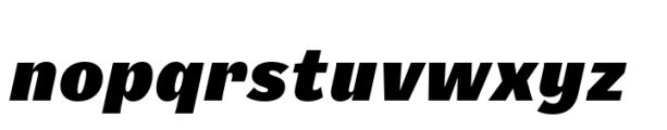 Mushin Heavy Italic Font LOWERCASE