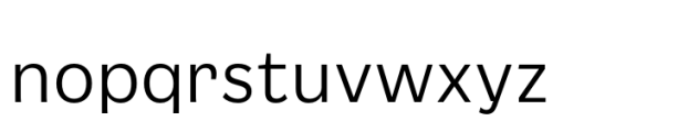 Mushin Light Font LOWERCASE