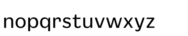 Mushin Regular Font LOWERCASE