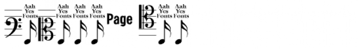 Music Sheets Font OTHER CHARS