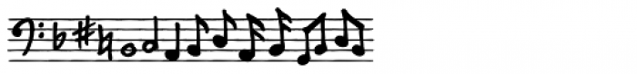 Music To My Eyes Lined Font LOWERCASE