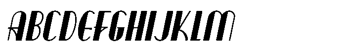 Musical Feature JNL Oblique FONT