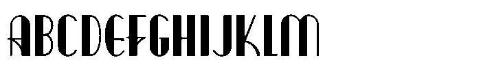 Musical Feature JNL Regular Font UPPERCASE
