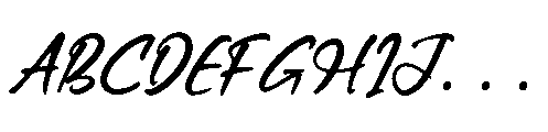 Muslyne Lettavella  Regular Font UPPERCASE