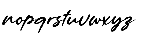 Muslyne Lettavella  Regular Font LOWERCASE