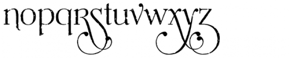 Mussica Antiqued Swash Font LOWERCASE
