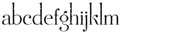 Mussica Antiqued Font LOWERCASE