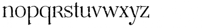 Mussica Antiqued Font LOWERCASE