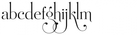 Mussica Swash Font LOWERCASE