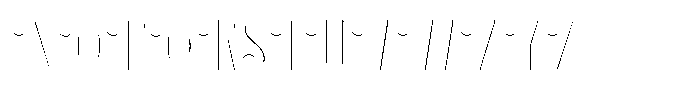 Mustacher Inline Fx Font UPPERCASE