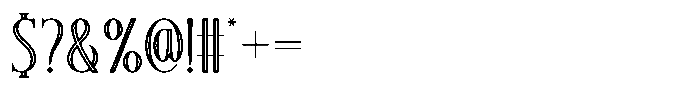 Mustacher Inline Font OTHER CHARS