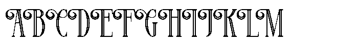 Mustacher Inline Font