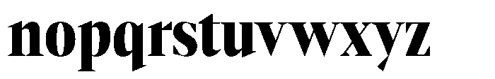 Mustank Serif Black Condensed Font LOWERCASE