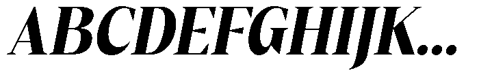 Mustank Serif Black Semi Condensed Italic Font UPPERCASE