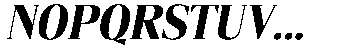 Mustank Serif Black Semi Condensed Italic Font UPPERCASE