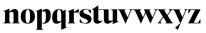 Mustank Serif Black Font LOWERCASE