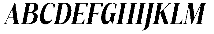 Mustank Serif Bold Condensed Italic Font UPPERCASE