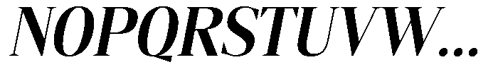 Mustank Serif Bold Semi Condensed Italic Font UPPERCASE