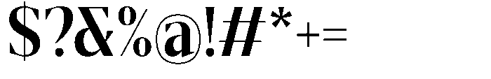Mustank Serif Bold Semi Condensed Font OTHER CHARS
