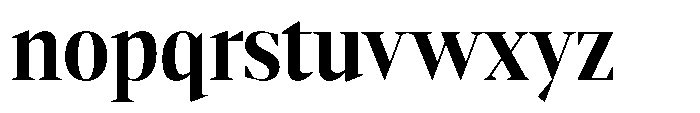 Mustank Serif Bold Semi Condensed Font LOWERCASE