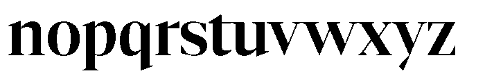 Mustank Serif Bold Font LOWERCASE