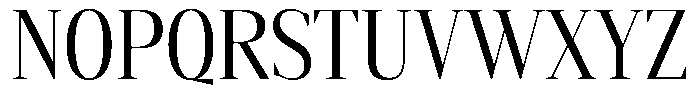 Mustank Serif Condensed Font UPPERCASE