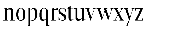 Mustank Serif Condensed Font LOWERCASE