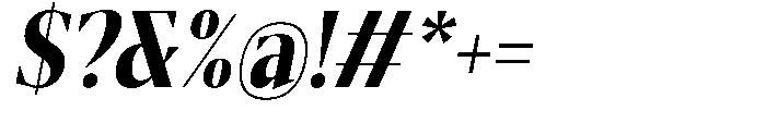 Mustank Serif Extra Bold Condensed Italic Font OTHER CHARS