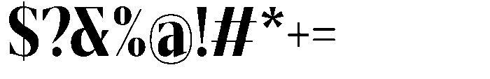 Mustank Serif Extra Bold Condensed Font OTHER CHARS