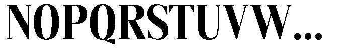 Mustank Serif Extra Bold Condensed Font UPPERCASE