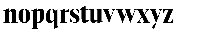 Mustank Serif Extra Bold Condensed Font LOWERCASE