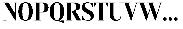 Mustank Serif Extra Bold Semi Condensed Font UPPERCASE