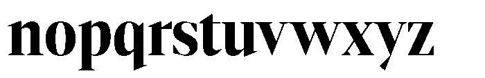 Mustank Serif Extra Bold Semi Condensed Font LOWERCASE