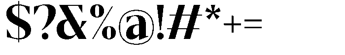 Mustank Serif Extra Bold Font OTHER CHARS