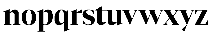 Mustank Serif Extra Bold Font LOWERCASE