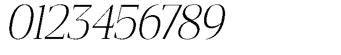 Mustank Serif Extra Light Italic Font OTHER CHARS