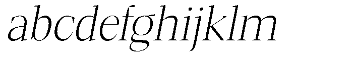 Mustank Serif Extra Light Italic FONT