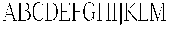 Mustank Serif Extra Light Semi Condensed Font UPPERCASE